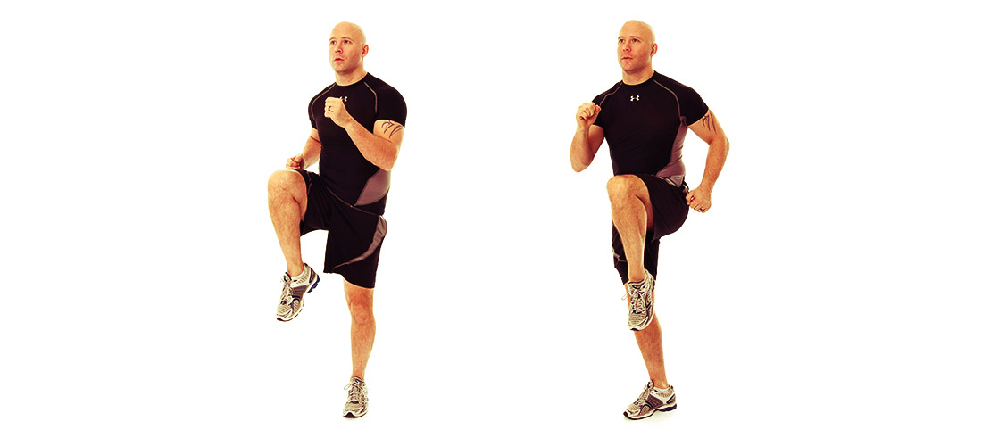 high knees exercise