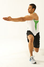 Midline Lunge With Counter Rotation