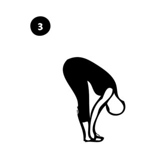 3-intense forward bending pose