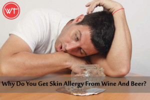 skin allergy from alcohol