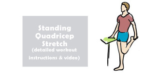 standing quadricep stretch