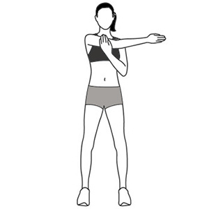 shoulder stretch with torso rotation