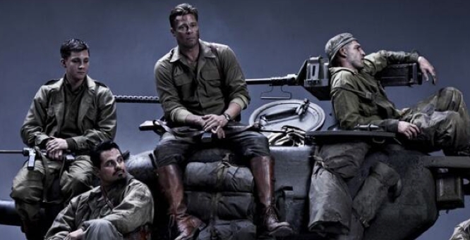 fury: brad pitt workout