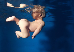 Baby swimming