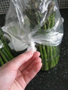 asparagus in a jar