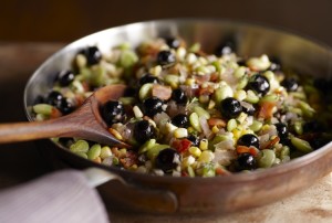 blueberry and corn succotash