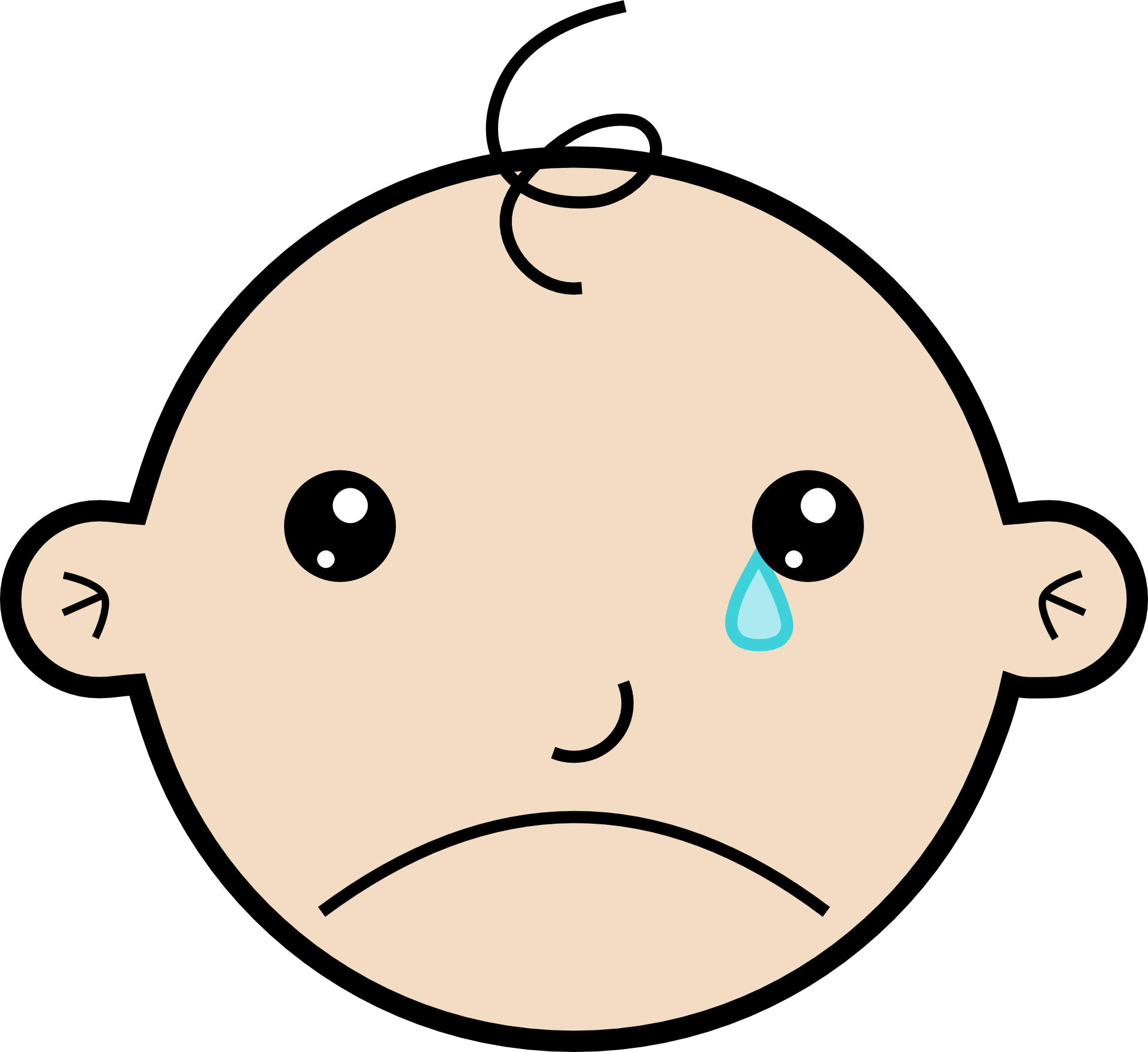 crying baby.