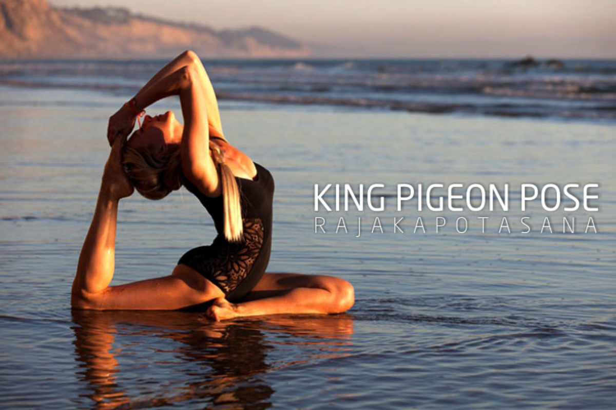 One Legged King Pigeon Yoga Pose or Eka Pada Rajakapotasana Asana Easy  Variation with Yoga Strap Colorful Illustration. - Stock Image - Everypixel