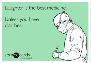 some ecards saying that laughter is the best medicine