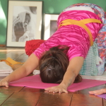 Vidisha performing prenatal yoga