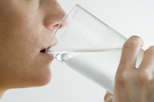 Woman Drinking Glass of Water